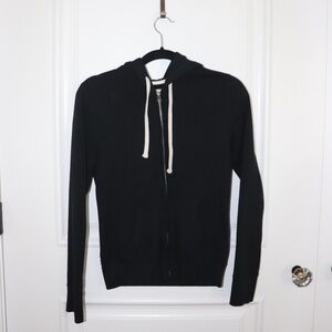 Mossimo Black Zip-Up Hoodie | Neutral Casual Everyday Basic